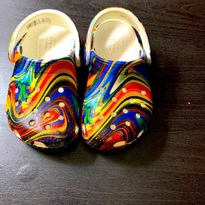 Toddler Marbled/Multicolor Crocs